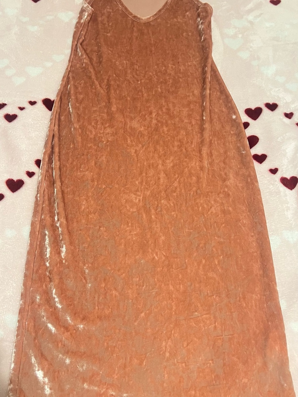 Popular Basics Blush Velvet Dress